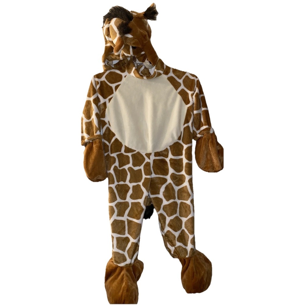 Giraffe Plush Costume One Piece Realistic Halloween Play Soft Warm Toddler Sz